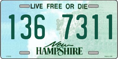 NH license plate 1367311
