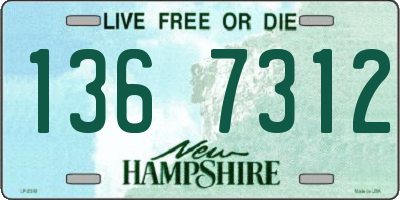 NH license plate 1367312