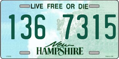 NH license plate 1367315