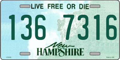 NH license plate 1367316