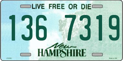 NH license plate 1367319