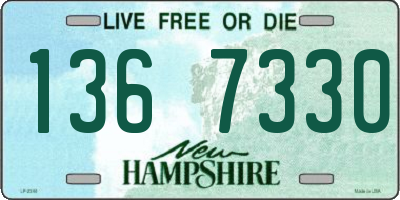 NH license plate 1367330
