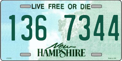 NH license plate 1367344
