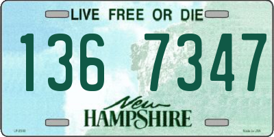 NH license plate 1367347