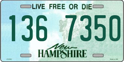 NH license plate 1367350