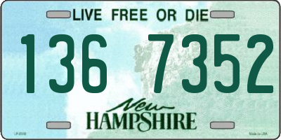 NH license plate 1367352
