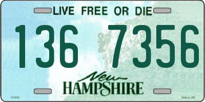 NH license plate 1367356