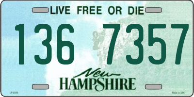NH license plate 1367357