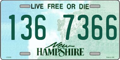 NH license plate 1367366