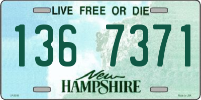 NH license plate 1367371
