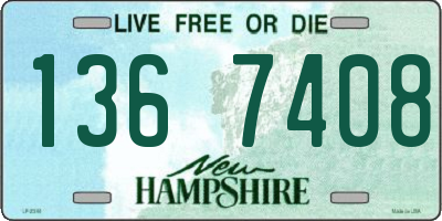 NH license plate 1367408