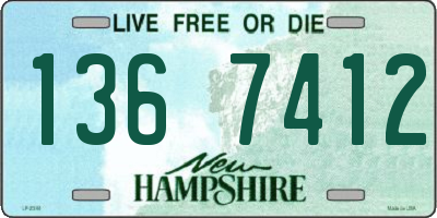 NH license plate 1367412
