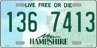 NH license plate 1367413
