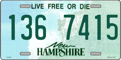 NH license plate 1367415