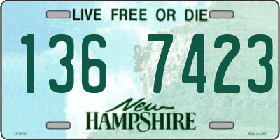 NH license plate 1367423