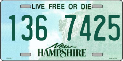 NH license plate 1367425