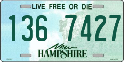 NH license plate 1367427