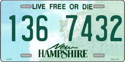 NH license plate 1367432
