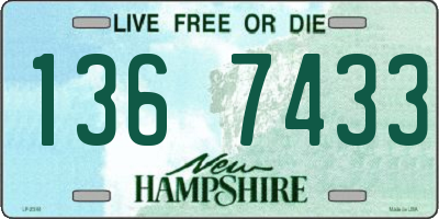NH license plate 1367433