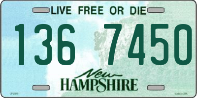 NH license plate 1367450