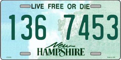 NH license plate 1367453