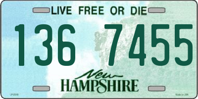 NH license plate 1367455