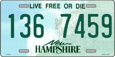 NH license plate 1367459