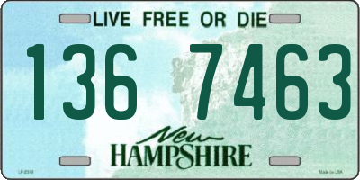 NH license plate 1367463