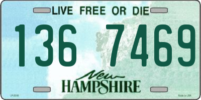 NH license plate 1367469