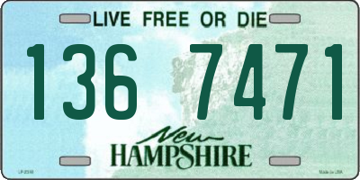 NH license plate 1367471