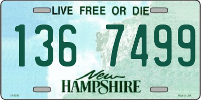 NH license plate 1367499