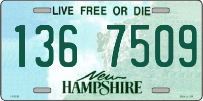 NH license plate 1367509