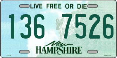 NH license plate 1367526