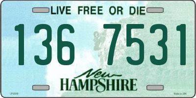 NH license plate 1367531