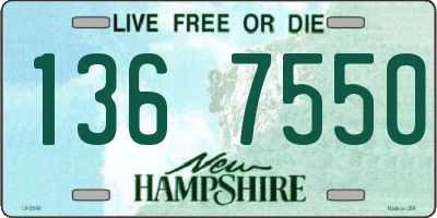 NH license plate 1367550