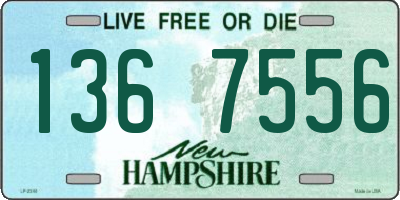 NH license plate 1367556