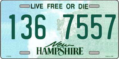 NH license plate 1367557