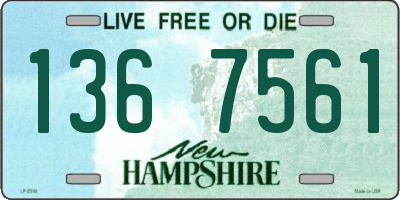 NH license plate 1367561