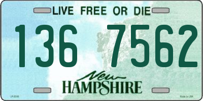 NH license plate 1367562