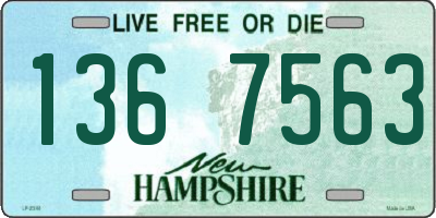 NH license plate 1367563