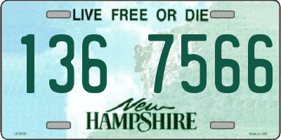 NH license plate 1367566