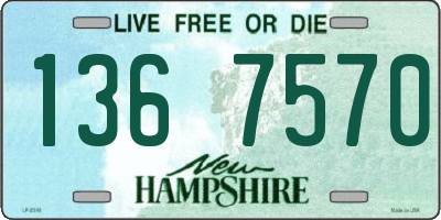 NH license plate 1367570