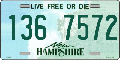 NH license plate 1367572