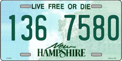 NH license plate 1367580