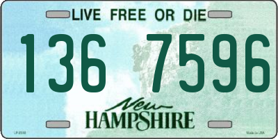 NH license plate 1367596