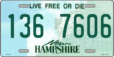 NH license plate 1367606