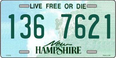 NH license plate 1367621