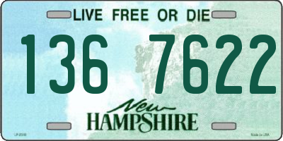 NH license plate 1367622