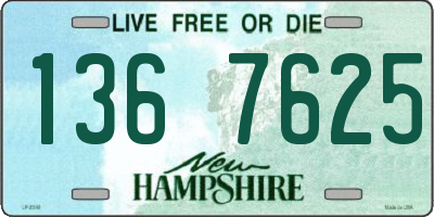 NH license plate 1367625