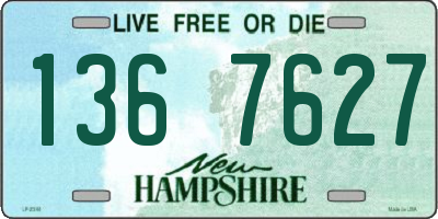 NH license plate 1367627